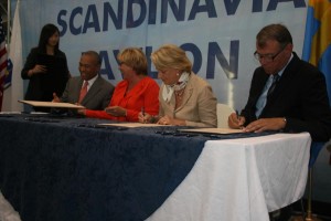 Medicon Valley and Massachusetts signing the agreement