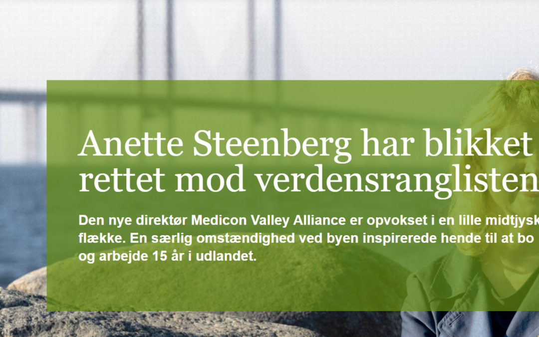 Medwatch portrait article with MVA CEO, Anette Steenberg