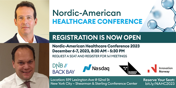 3 Q&A interview with Jonathan P. Gertler, MD is CEO and Managing Partner, Back Bay Life Science Advisors and Jan Upman is Senior Relationship Manager, at DNB Bank, Sweden, who partner to organize the DNB Nordic-American Healthcare Conference